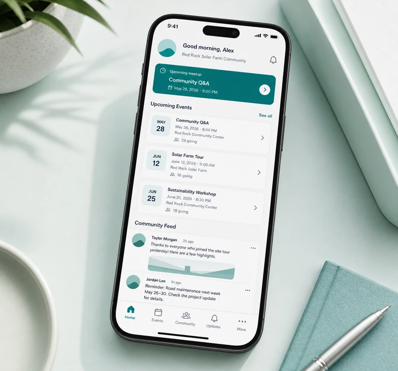 Leap Club Android app — profiles, feeds, and community events.