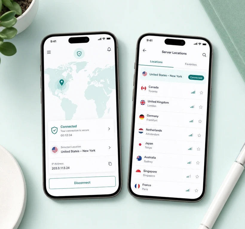 Sajima VPN — iOS and Android app for global servers and privacy protection.